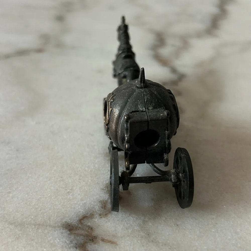 Pencil Sharpener Horse-Carriage Die Cast Copper Miniature Cinderella Fairytale - Picture 4 of 12